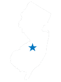 Wrightstown NJ blue map